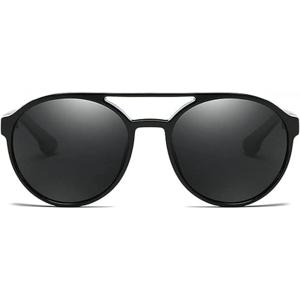 Stylish Round‎ Steampunk Sunglasses UV 400 Protection Side Shield Shades Retro